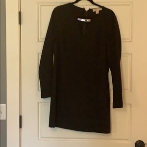 Michael Michael Kors Black long sleeve shift dress